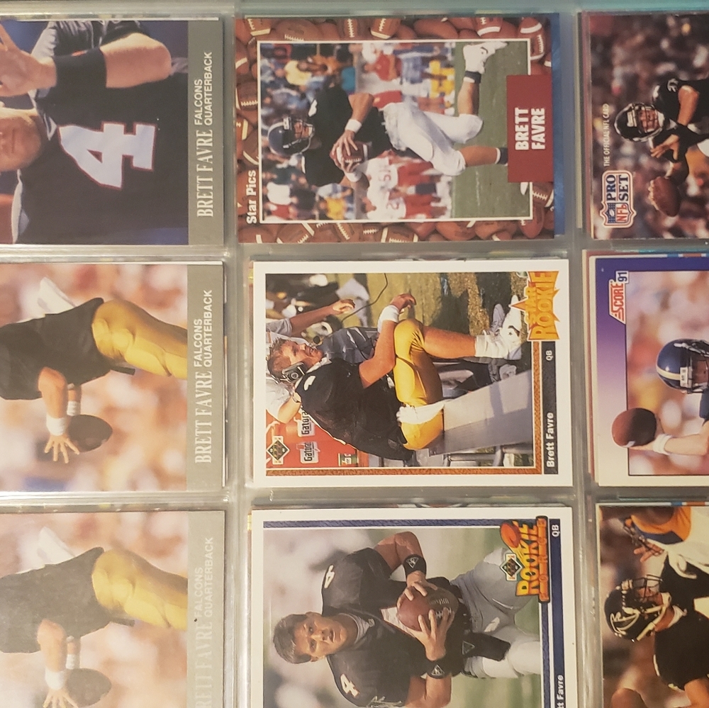 Misc brett favre football cards